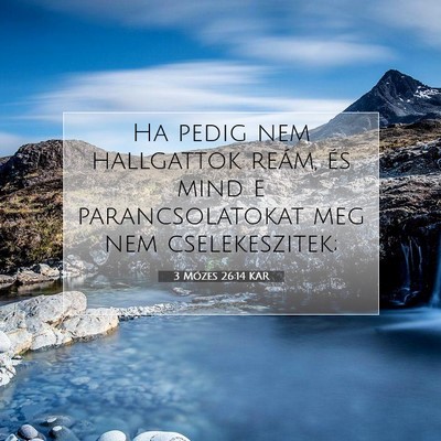 3 Mózes 26:14 KAR Bibliai verskép