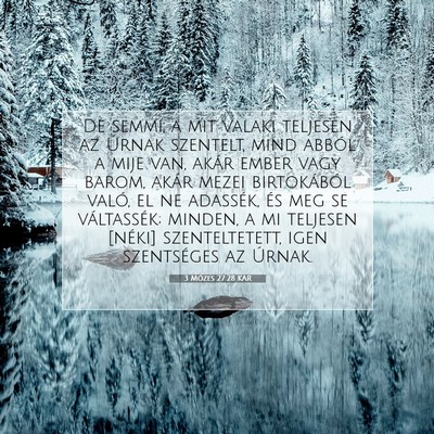 3 Mózes 27:28 KAR Bibliai verskép