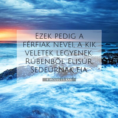 4 Mózes 1:5 Bibliai vers magyarázata