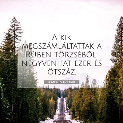 4 Mózes 1:21 Bibliai vers magyarázata