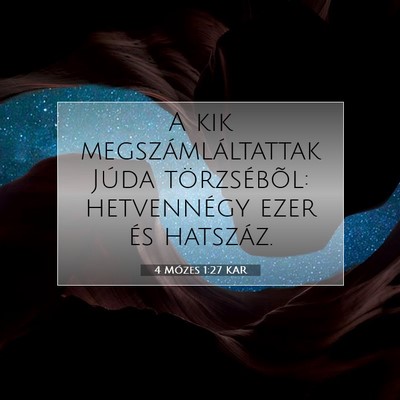 4 Mózes 1:27 Bibliai vers magyarázata