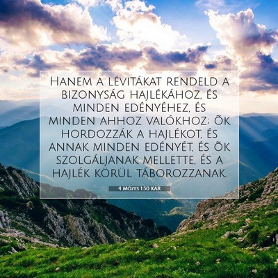 4 Mózes 1:50 Bibliai vers magyarázata
