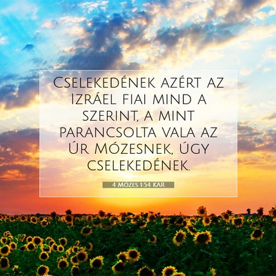 4 Mózes 1:54 Bibliai vers magyarázata