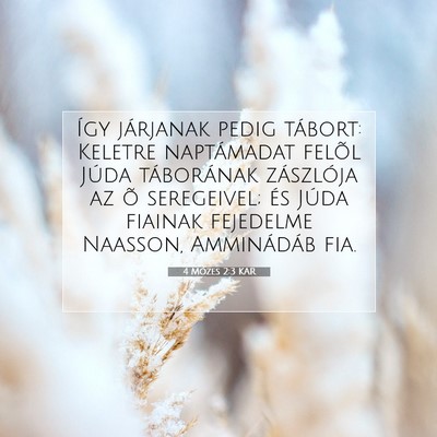 4 Mózes 2:3 KAR Bibliai verskép