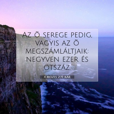 4 Mózes 2:19 Bibliai vers magyarázata