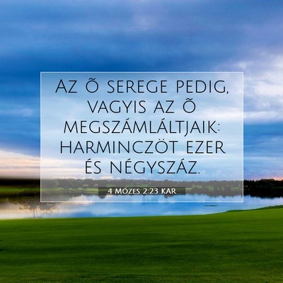 4 Mózes 2:23 Bibliai vers magyarázata