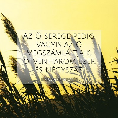 4 Mózes 2:30 Bibliai vers magyarázata