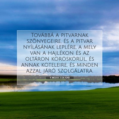 4 Mózes 3:26 Bibliai vers magyarázata