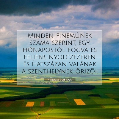 4 Mózes 3:28 Bibliai vers magyarázata