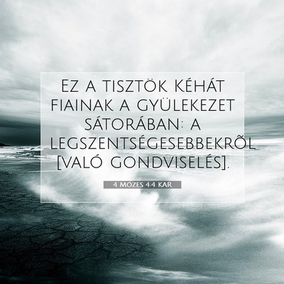 4 Mózes 4:4 Bibliai vers magyarázata