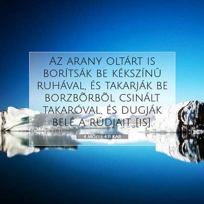 4 Mózes 4:11 Bibliai vers magyarázata