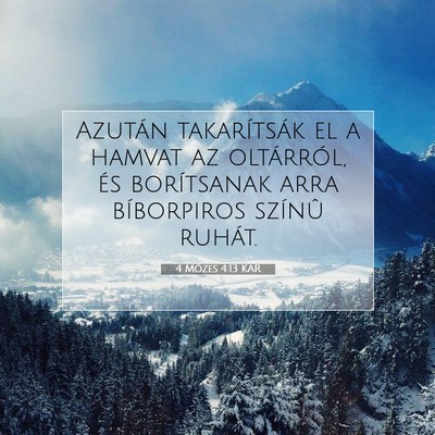 4 Mózes 4:13 Bibliai vers magyarázata