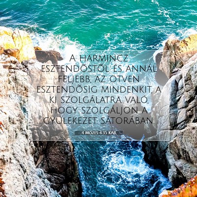 4 Mózes 4:35 Bibliai vers magyarázata