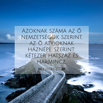 4 Mózes 4:40 Bibliai vers magyarázata