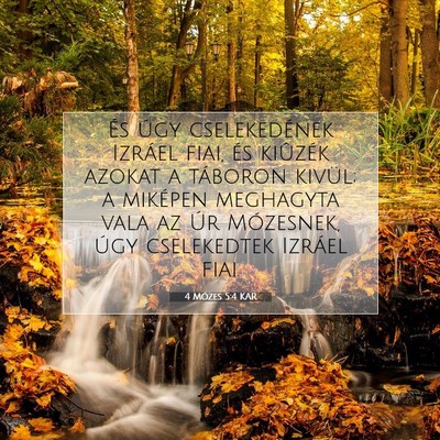 4 Mózes 5:4 Bibliai vers magyarázata