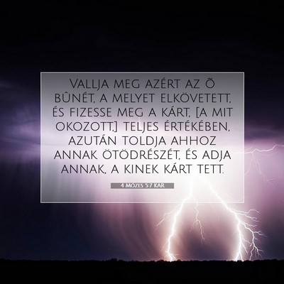 4 Mózes 5:7 Bibliai vers magyarázata