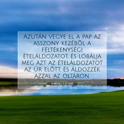 4 Mózes 5:25 Bibliai vers magyarázata