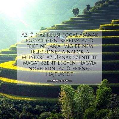 4 Mózes 6:5 Bibliai vers magyarázata