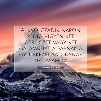 4 Mózes 6:10 Bibliai vers magyarázata