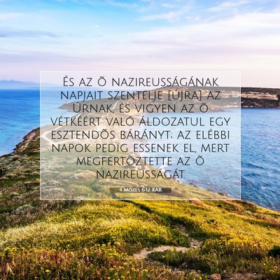 4 Mózes 6:12 Bibliai vers magyarázata