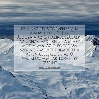 4 Mózes 6:21 Bibliai vers magyarázata