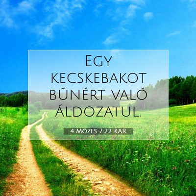 4 Mózes 7:22 Bibliai vers magyarázata