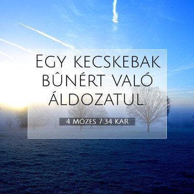 4 Mózes 7:34 Bibliai vers magyarázata
