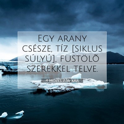 4 Mózes 7:56 Bibliai vers magyarázata