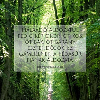 4 Mózes 7:59 Bibliai vers magyarázata