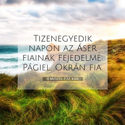 4 Mózes 7:72 Bibliai vers magyarázata