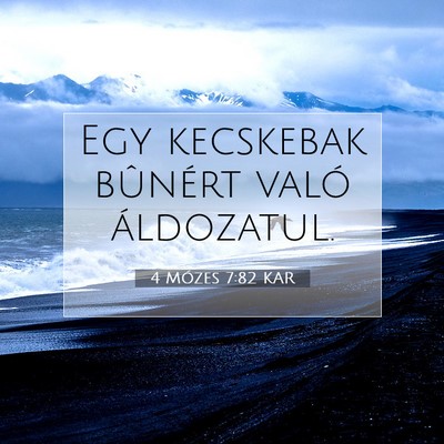 4 Mózes 7:82 Bibliai vers magyarázata