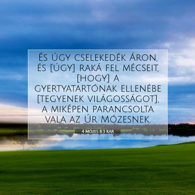 4 Mózes 8:3 Bibliai vers magyarázata