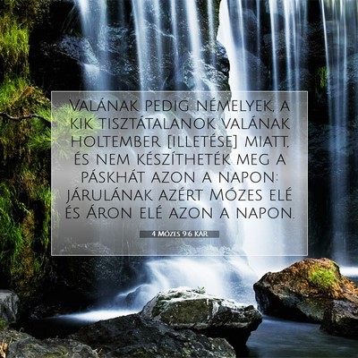 4 Mózes 9:6 Bibliai vers magyarázata