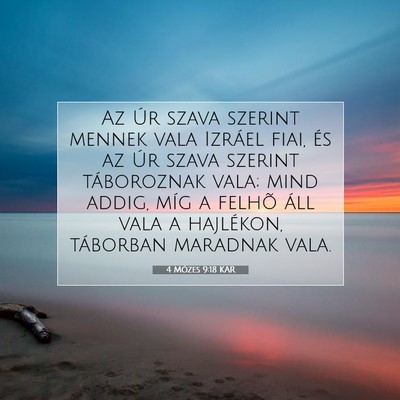 4 Mózes 9:18 Bibliai vers magyarázata
