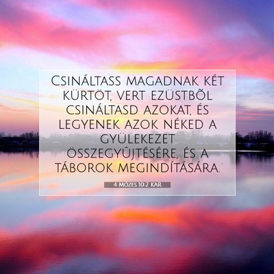 4 Mózes 10:2 Bibliai vers magyarázata