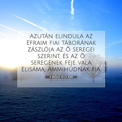 4 Mózes 10:22 Bibliai vers magyarázata