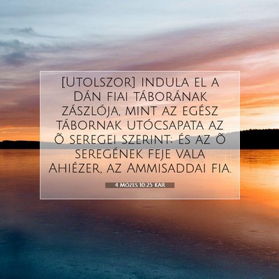 4 Mózes 10:25 Bibliai vers magyarázata