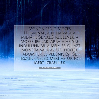 4 Mózes 10:29 Bibliai vers magyarázata