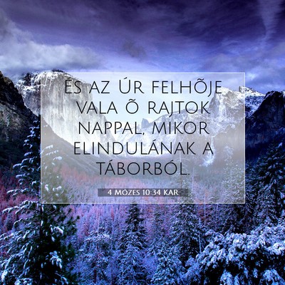 4 Mózes 10:34 Bibliai vers magyarázata