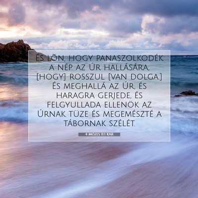 4 Mózes 11:1 Bibliai vers magyarázata