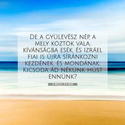 4 Mózes 11:4 Bibliai vers magyarázata