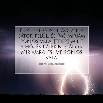 4 Mózes 12:10 Bibliai vers magyarázata