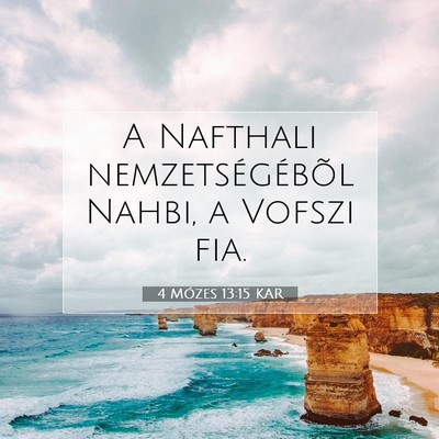 4 Mózes 13:15 Bibliai vers magyarázata