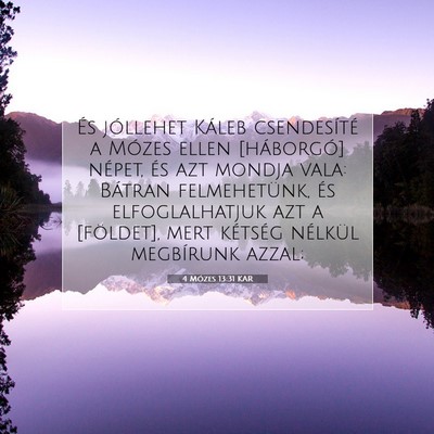 4 Mózes 13:31 Bibliai vers magyarázata