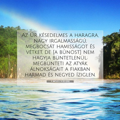 4 Mózes 14:18 Bibliai vers magyarázata
