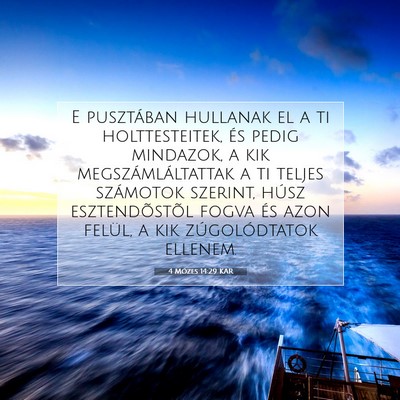 4 Mózes 14:29 Bibliai vers magyarázata