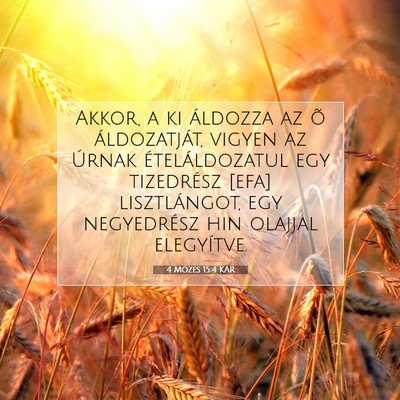 4 Mózes 15:4 Bibliai vers magyarázata