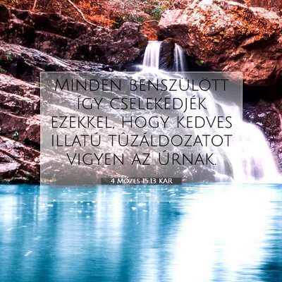 4 Mózes 15:13 Bibliai vers magyarázata