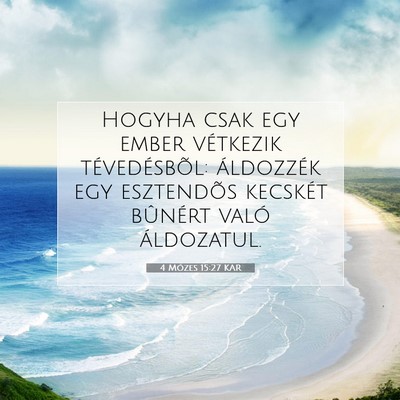4 Mózes 15:27 Bibliai vers magyarázata