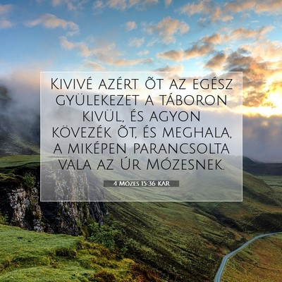 4 Mózes 15:36 Bibliai vers magyarázata